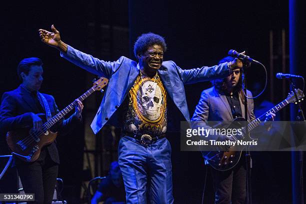 Charles Bradley performs at Ace Theater Downtown LA on May 13, 2016 in Los Angeles, California.