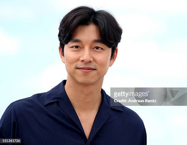 Actor Gong Yoo attends the "Train To Busan " photocall during the 69th Annual Cannes Film Festival on May 14, 2016 in Cannes, France.