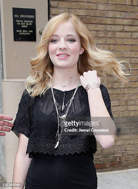 Singer Jackie Evancho attends the taping which featured the return of Kelly Ripa to "Live With Kelly And Michael" at ABC Studios on April 26, 2016 in...