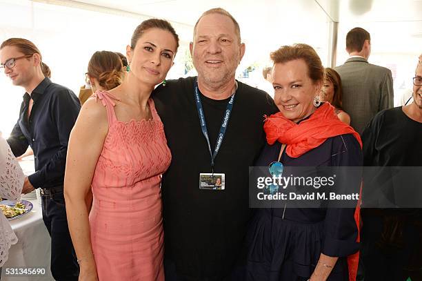 Livia Firth, Harvey Weinstein and Caroline Scheufele, Artistic Director and Co-President of Chopard, attend a private lunch hosted by Colin Firth,...