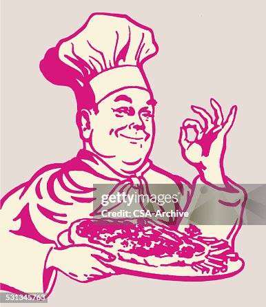Pizza Chef Gesturing Pizza Chef Gesturing