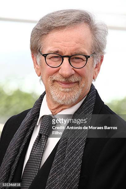 Steven Spielberg attends "The BFG" Photocall during the 69th Annual Cannes Film Festival on May 14, 2016 in Cannes, .