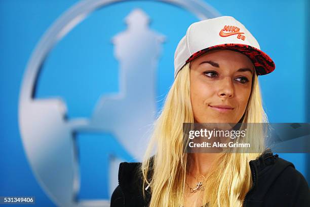 Sabine Lisicki of Germany looks on during the official draw ceremony on Day One of the Nuernberger Versicherungscup 2016 on May 14, 2016 in...