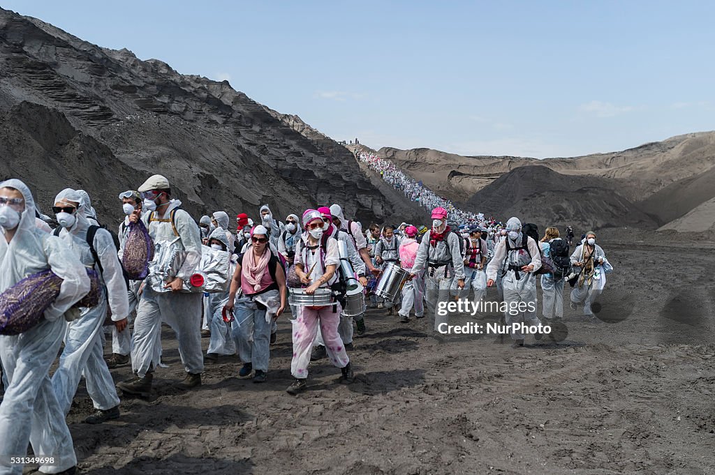 Activists Protest Coal Energy At Welzow Mine