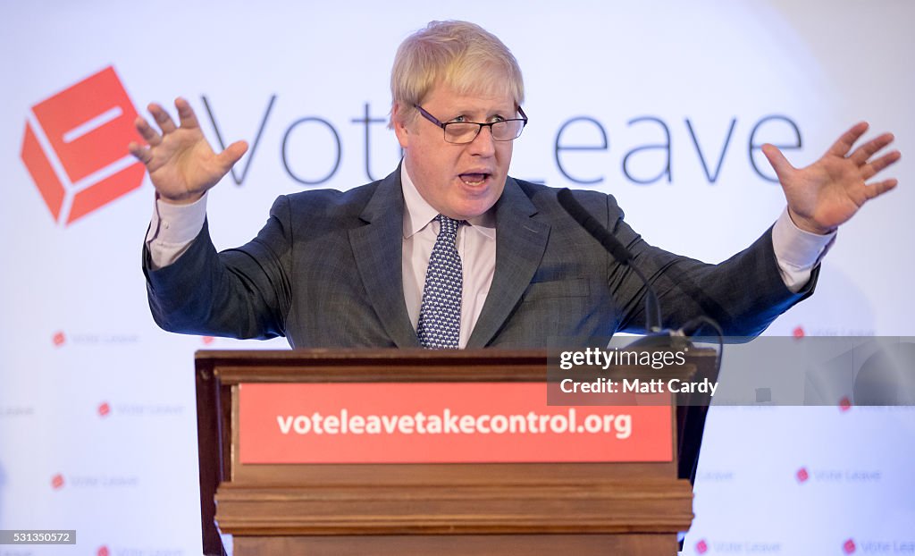 Boris Johnson Campaigns To Leave The EU