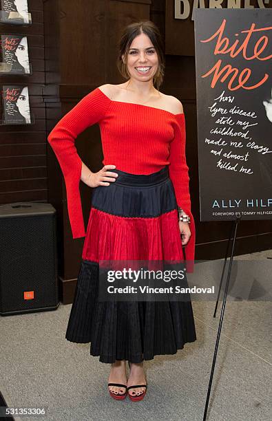 Ally Hilfiger signs her new book "Bite Me: How Lyme Disease Stole My Childhood, Made Me Crazy, And Almost Killed Me" at Barnes & Noble at The Grove...