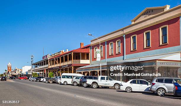 argent street broken hill - town stock pictures, royalty-free photos & images