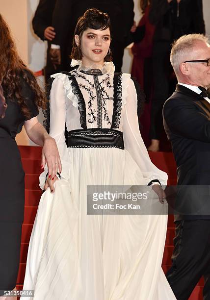Cast of the movie 'La danseuse' Actress Soko attends the 'I, Daniel Blake' premiere during the 69th annual Cannes Film Festival at the Palais des...