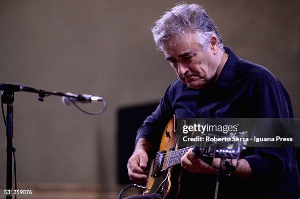 English musician and author Fred Frith performs solo for AngelicA Contemporary Music International Festival at Bossi Hall of Conservatorio G. B....
