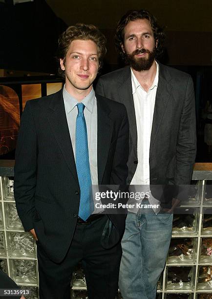 Directors Henry-Alex Rubin and Dana Adam Shapiro attend the premiere of "Murderball" on June 22, 2005 in New York City.