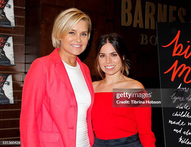 Yolanda Hadid and Ally Hilfiger attend Ally Hilfiger's book signing for 'Bite Me: How Lyme Disease Stole My Childhood, Made Me Crazy, And Almost...