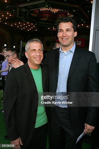 Producer Marc Platt and Universal Pictures Vice Chairman of Worldwide Production Scott Stuber arrive at the Los Angeles Premiere of the Broadway...