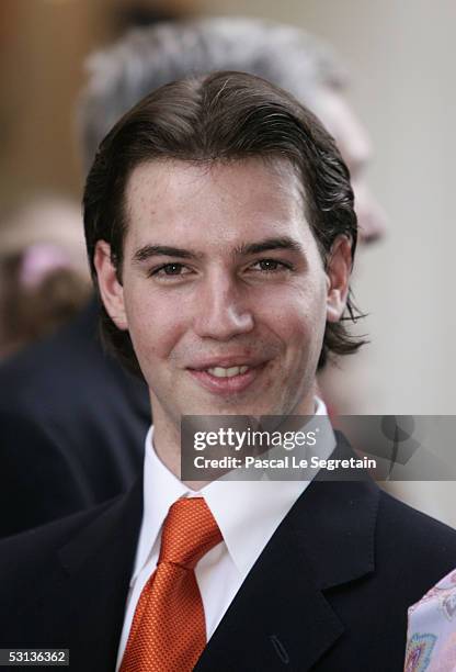 Grand Duke Guillaume of Luxembourg arrives to the celebrations of the National day June 22, 2005 in Esch-sur-Alzette, Luxembourg.