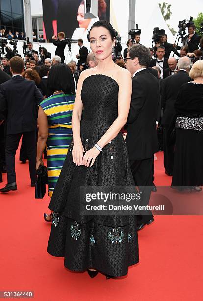 Ulyana Sergeenko attends "The BFG " premiere during the 69th annual Cannes Film Festival at the Palais des Festivals on May 14, 2016 in Cannes,...