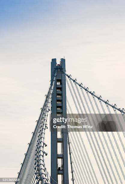 new bay bridge tower - new bay bridge stock pictures, royalty-free photos & images