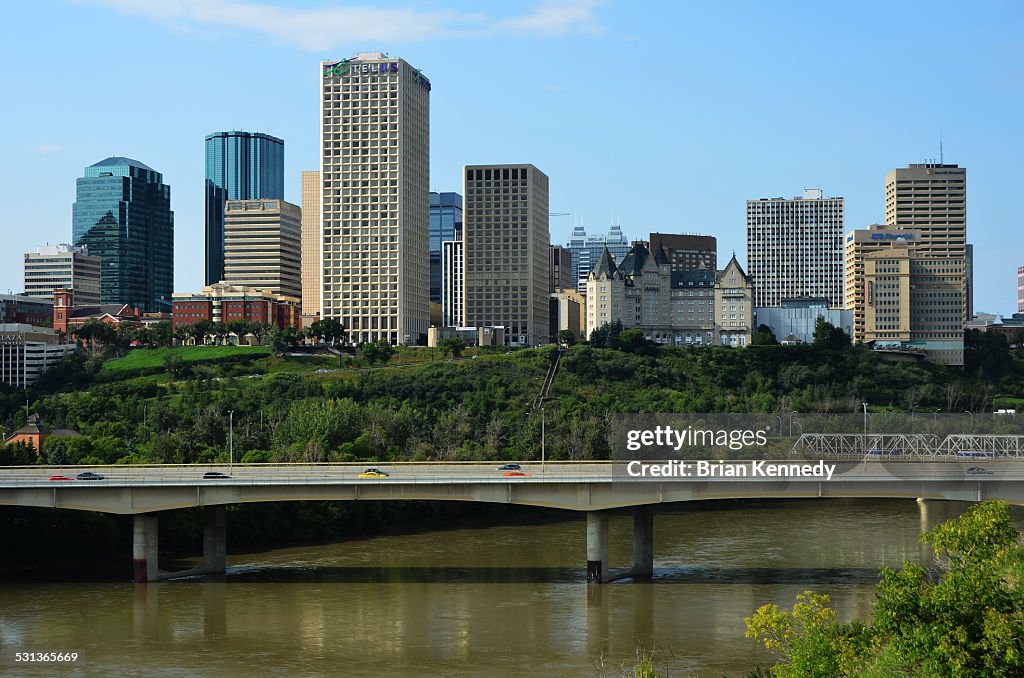 Edmonton bridge cityscape