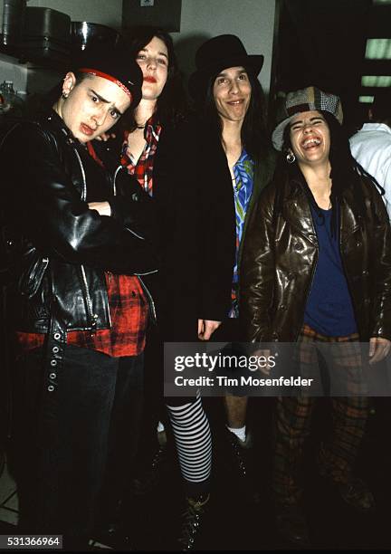 Linda Perry and 4 Non Blondes pose during The Bammies at Johnny Love's on March 4, 1993 in San Francisco, California.