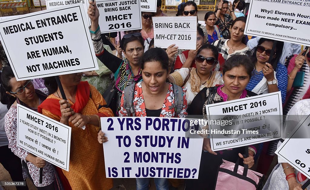 Parents, Students Protest March Against Education Division's Decision Of NEET Exam