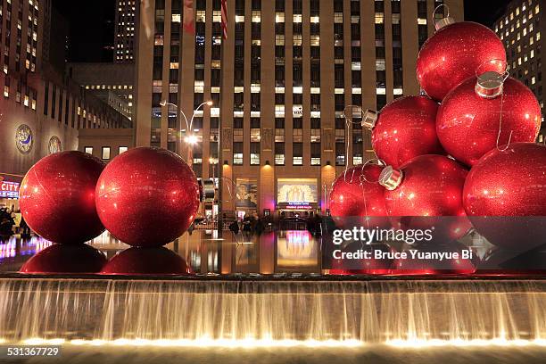 christmas decoration - christmas new york stock-fotos und bilder