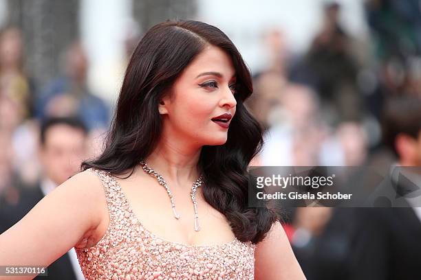 Aishwarya Rai attends "The BFG " premiere during the 69th annual Cannes Film Festival at the Palais des Festivals on May 14, 2016 in Cannes, France.