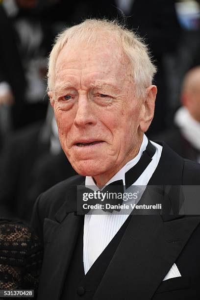 Max Von Sydow attends "The BFG " premiere during the 69th annual Cannes Film Festival at the Palais des Festivals on May 14, 2016 in Cannes, France.