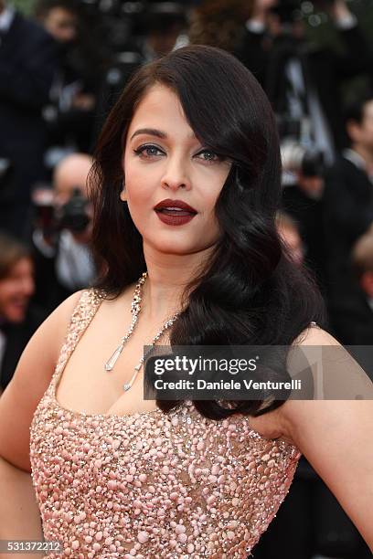 Aishwarya Rai attends 'The BFG ' premiere during the 69th annual Cannes Film Festival at the Palais des Festivals on May 14, 2016 in Cannes, .