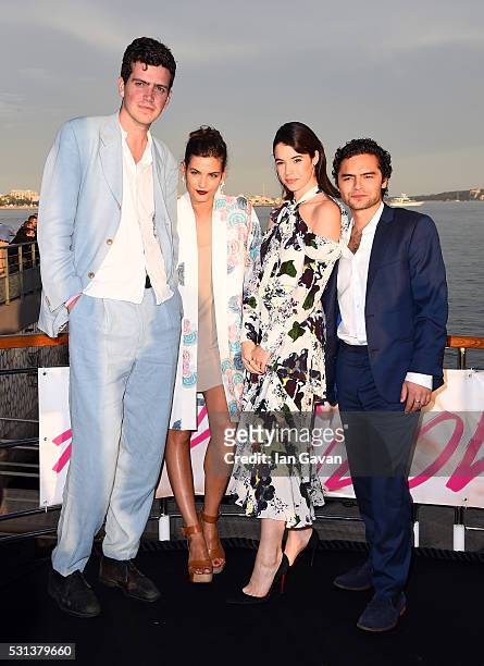 Preston Thompson, Alma Jodorowsky , Gala Gordon and Sebastian de Souza attend the "Kids In Love" photocall during the 69th annual Cannes Film...
