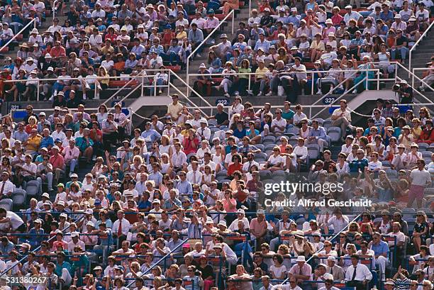 The National Tennis Center, later the USTA Billie Jean King National Tennis Center in the Flushing Meadows - Corona Park in Queens, New York City,...