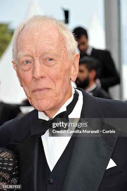 Max Von Sydow attends "The BFG" premiere during The 69th annual Cannes Film Festival on May 14, 2016 in Cannes, France.