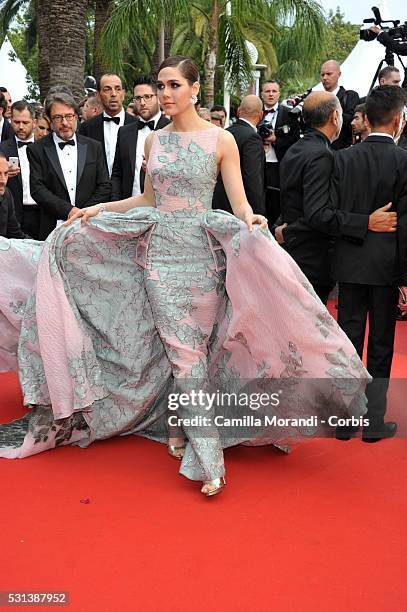 Araya A. Hargate attends "The BFG" premiere during The 69th annual Cannes Film Festival on May 14, 2016 in Cannes, France.