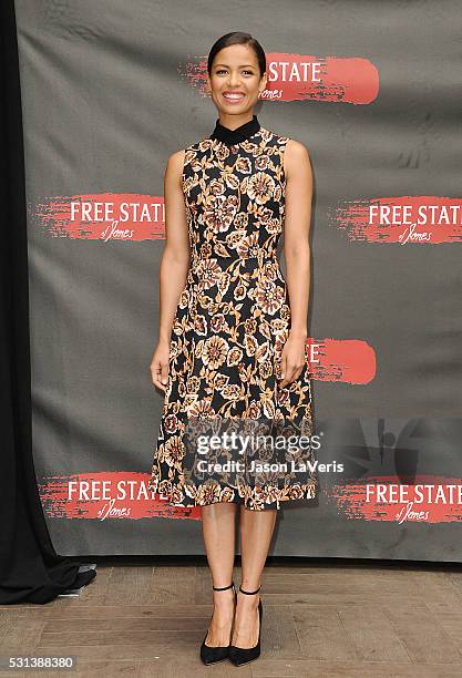 Actress Gugu Mbatha-Raw attends a photo call for "Free State of Jones" at Four Seasons Hotel Los Angeles at Beverly Hills on May 11, 2016 in Los...