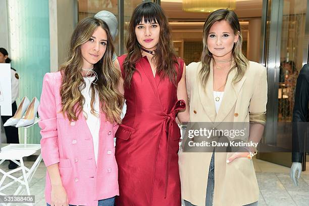 Bloggers Arielle Charnas, Natalie Suarez, and Danielle Bernstein attend the Westfield x Who What Wear Presents: Boss Notes at Westfield Garden State...