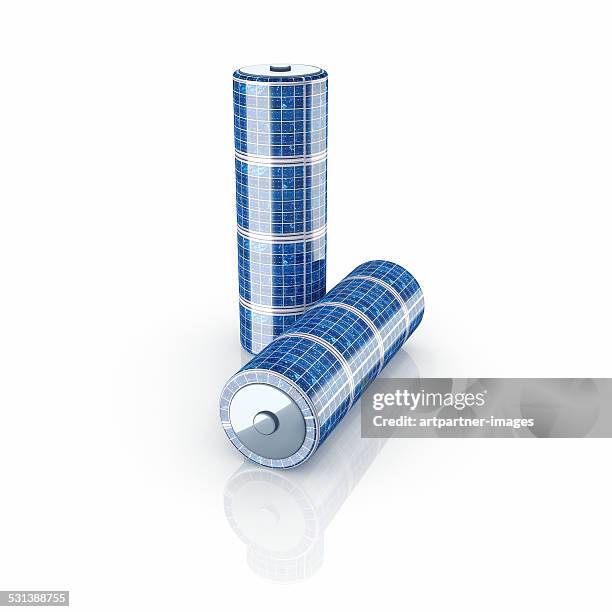 storage battery with solar panels on its surface - solar battery stock pictures, royalty-free photos & images