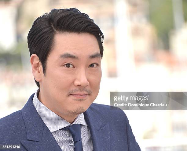 Actor Cho Jin-Woong attends "The Handmaiden " photocall during the 69th annual Cannes Film Festival at the Palais des Festivals on May 14, 2016 in...