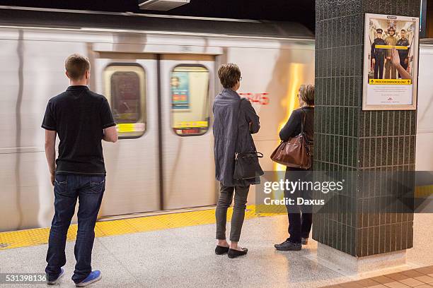 subway station toronto - underground station stock pictures, royalty-free photos & images