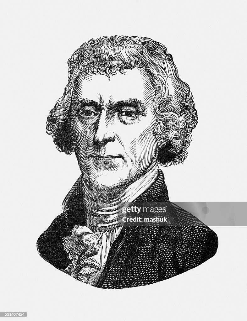 Thomas Jefferson Presidente americano, conhecido por inventar cadeira giratória