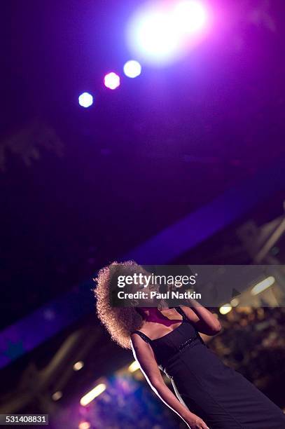 Singer Jody Watley performs at the opening of the Seventh Gay Games at Soldier Field, Chicago, Illinois, July 15, 2006.