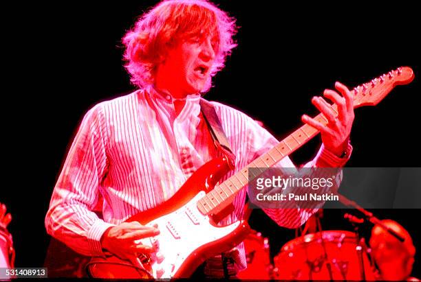Joe Walsh performs onstage, Chicago, Illinois, July 1, 1989.