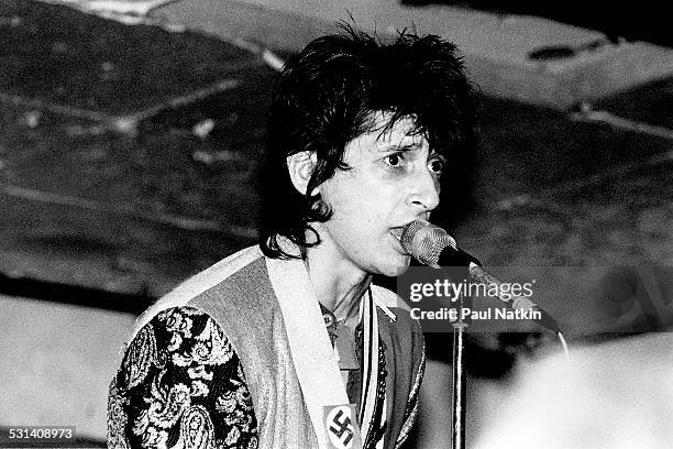 Johnny Thunders performs at the Huey's, Chicago, Illinois, August 10, 1979.