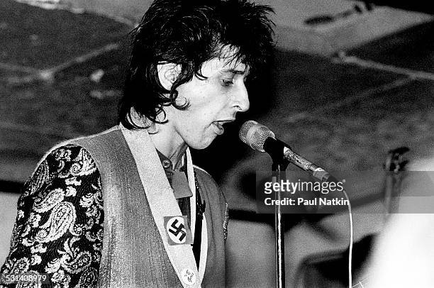 Johnny Thunders performs at the Huey's, Chicago, Illinois, August 10, 1979.