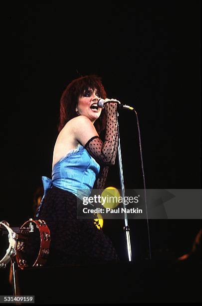 Linda Ronstadt performing, Milwaukee, Wisconsin, July 7, 1983.