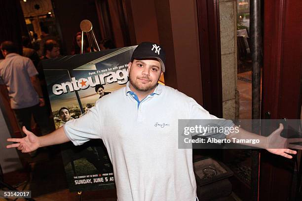 Jerry Ferrara at the HBO party for the second season of "Entourage" at OLA Steakhouse on June 23, 2005 in Miami, Florida.
