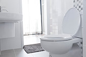 White toilet in home
