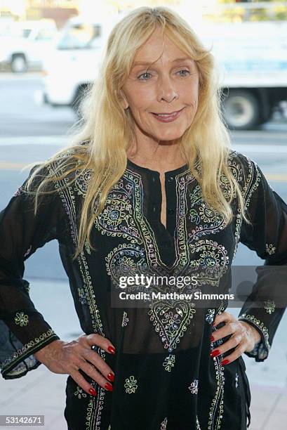 Actress Kathryn Crosby arrives to the opening of "The Melody Lingers On" at the El Portal theatre on June 23, 2005 in Los Angeles, California.