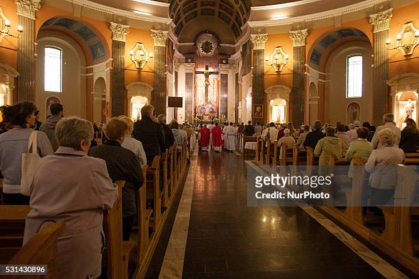 May 2016 - Last mass before Pentecost is observed in the Saint Peter and Paul basilica in on Saturday. On Sunday, fifty days after Easter the...