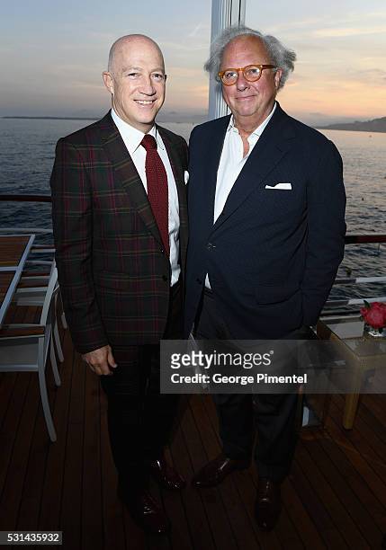 Managing Director and Co-Chairman Bryan Lourd and Vanity Fair Editor Graydon Carter attend Vanity Fair and HBO Dinner Celebrating the Cannes Film...