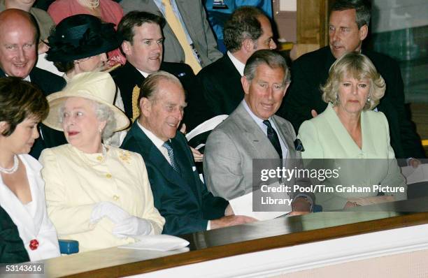 Prince Charles the Prince of Wales, Camilla Duchess of Cornwall, Queen Elizabeth II and Prince Philip attend the graduation ceremony at St Andrews...