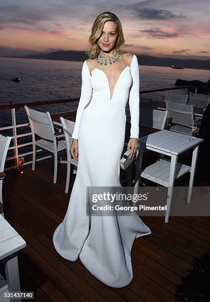 Model Petra Nemcova attends Vanity Fair and HBO Dinner Celebrating the Cannes Film Festival at Hotel du Cap-Eden-Roc on May 14, 2016 in Cap...