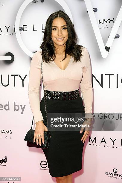 Lamiya Slimani attends the 'GLOW - The Beauty Convention' on May 14, 2016 in Stuttgart, Germany.