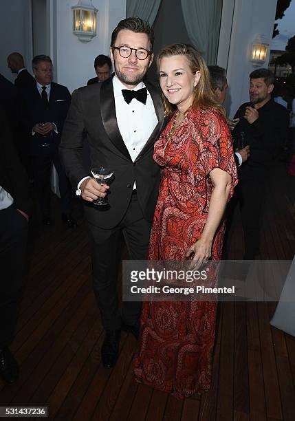 Actor Joel Edgerton and Vanity Fair, Executive Editor, West Coast Krista Smith attend Vanity Fair and HBO Dinner Celebrating the Cannes Film Festival...